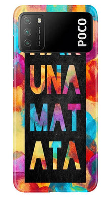 Hakuna Matata Mobile Back Case for Xiaomi Poco M3 (Design - 323)