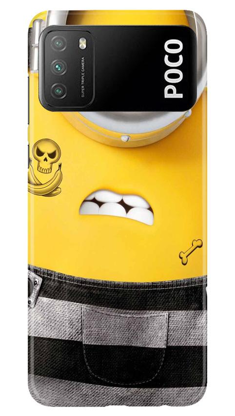Minion Mobile Back Case for Xiaomi Poco M3 (Design - 324)
