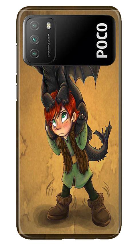 Dragon Mobile Back Case for Xiaomi Poco M3 (Design - 336)