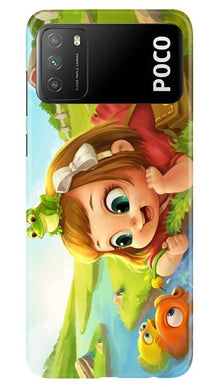 Baby Girl Mobile Back Case for Xiaomi Poco M3 (Design - 339)
