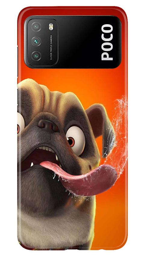 Dog Mobile Back Case for Xiaomi Poco M3 (Design - 343)