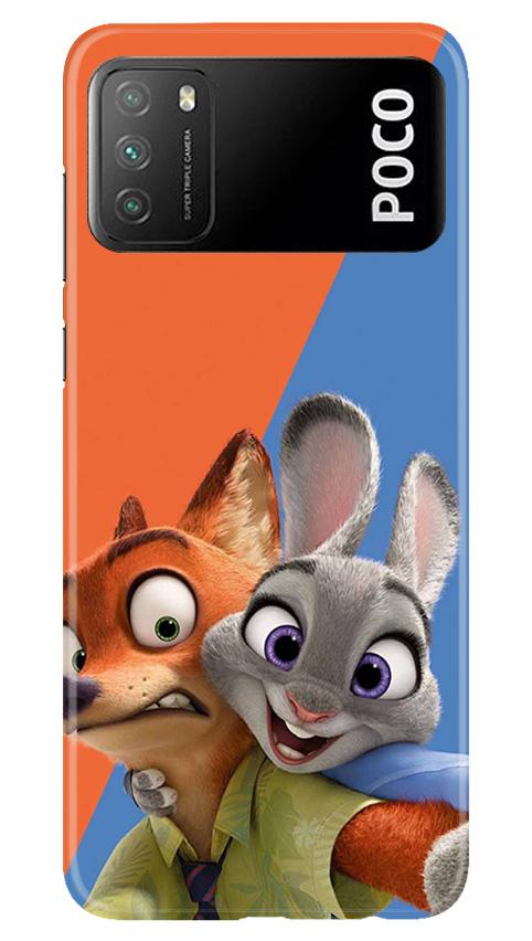 Cartoon Mobile Back Case for Xiaomi Poco M3 (Design - 346)
