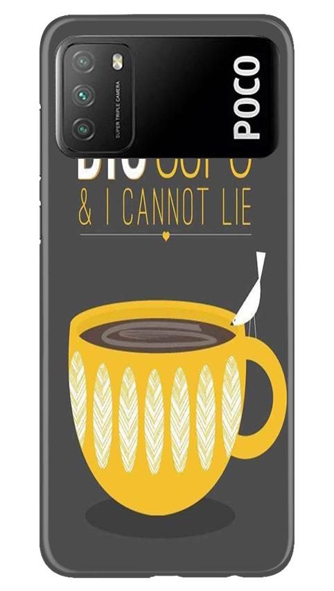 Big Cups Coffee Mobile Back Case for Xiaomi Poco M3 (Design - 352)