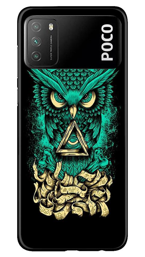 Owl Mobile Back Case for Xiaomi Poco M3 (Design - 358)
