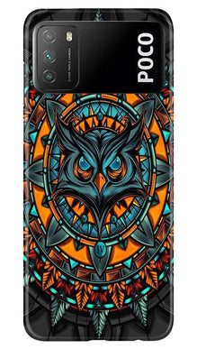 Owl Mobile Back Case for Xiaomi Poco M3 (Design - 360)