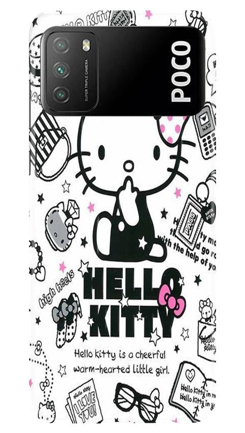 Hello Kitty Mobile Back Case for Xiaomi Poco M3 (Design - 361)