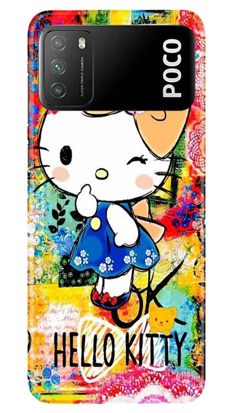 Hello Kitty Mobile Back Case for Xiaomi Poco M3 (Design - 362)