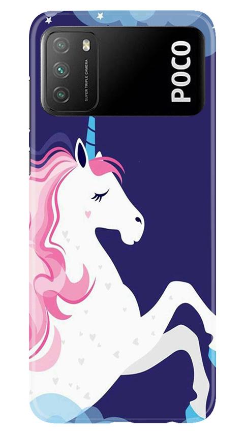 Unicorn Mobile Back Case for Xiaomi Poco M3 (Design - 365)