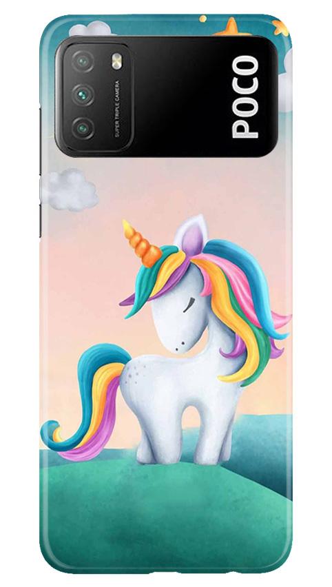 Unicorn Mobile Back Case for Xiaomi Poco M3 (Design - 366)