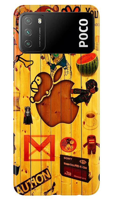 Wooden Texture Mobile Back Case for Xiaomi Poco M3 (Design - 367)