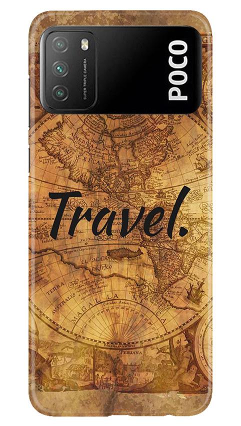 Travel Mobile Back Case for Xiaomi Poco M3 (Design - 375)