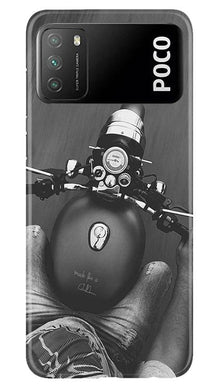 Royal Enfield Mobile Back Case for Xiaomi Poco M3 (Design - 382)