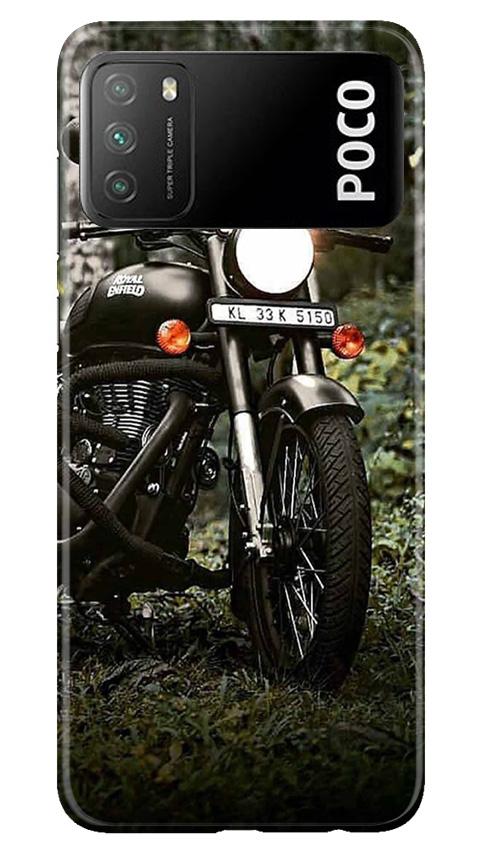 Royal Enfield Mobile Back Case for Xiaomi Poco M3 (Design - 384)