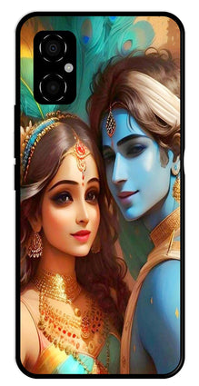 Lord Radha Krishna Metal Mobile Case for Poco M4 5G