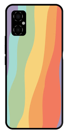 Muted Rainbow Metal Mobile Case for Poco M4 5G