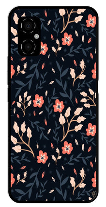 Floral Pattern Metal Mobile Case for Poco M4 5G