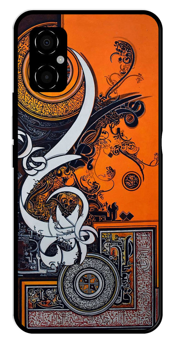 Qalander Art Metal Mobile Case for Poco M4 5G   (Design No -16)