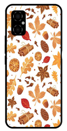 Autumn Leaf Metal Mobile Case for Poco M4 5G