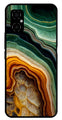 Marble Design Metal Mobile Case for Poco M4 5G   (Design No -28)