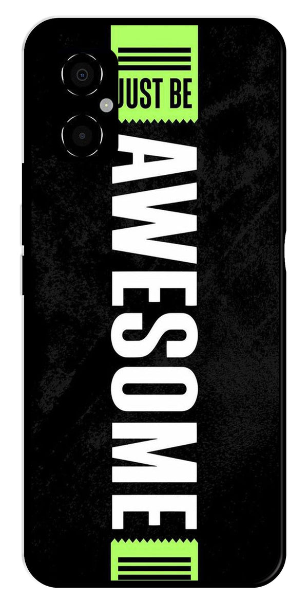 Awesome Metal Mobile Case for Poco M4 5G   (Design No -33)