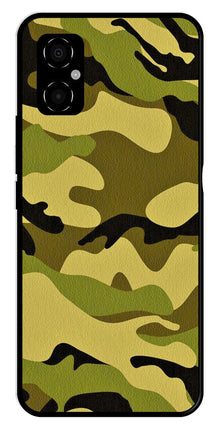 Army Pattern Metal Mobile Case for Poco M4 5G