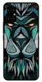 Lion Pattern Metal Mobile Case for Poco M4 5G   (Design No -40)