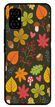 Leaves Design Metal Mobile Case for Poco M4 5G