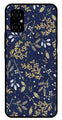Floral Pattern  Metal Mobile Case for Poco M4 5G   (Design No -52)