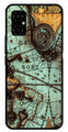 Map Design Metal Mobile Case for Poco M4 5G   (Design No -54)