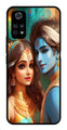 Lord Radha Krishna Metal Mobile Case for Poco M4 Pro   (Design No -01)