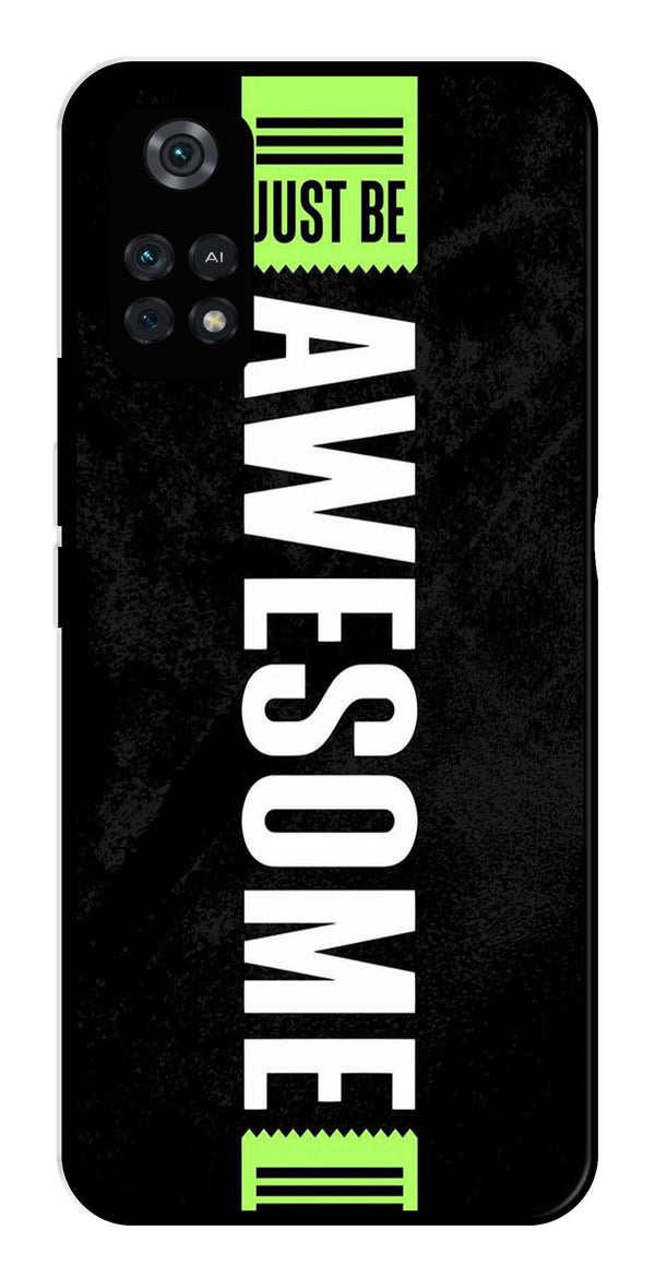 Awesome Metal Mobile Case for Poco M4 Pro   (Design No -33)