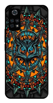 Owl Pattern Metal Mobile Case for Poco M4 Pro