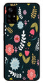Floral Pattern2 Metal Mobile Case for Poco M4 Pro 5G   (Design No -12)