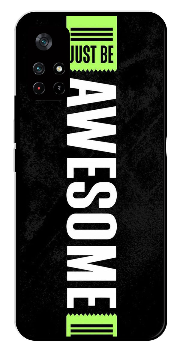 Awesome Metal Mobile Case for Poco M4 Pro 5G   (Design No -33)