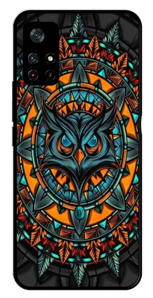 Owl Pattern Metal Mobile Case for Poco M4 Pro 5G