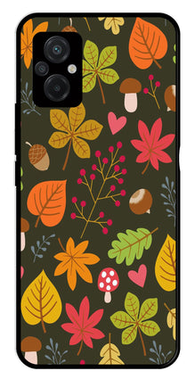 Leaves Design Metal Mobile Case for Poco M5