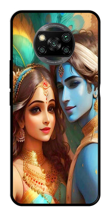 Lord Radha Krishna Metal Mobile Case for Poco X3 Pro