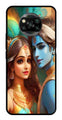 Lord Radha Krishna Metal Mobile Case for Poco X3   (Design No -01)