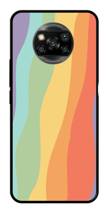 Muted Rainbow Metal Mobile Case for Poco X3