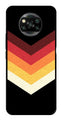 MultiColor Arrow Metal Mobile Case for Poco X3   (Design No -04)
