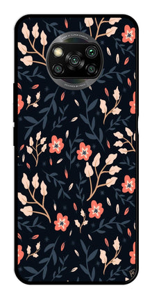 Floral Pattern Metal Mobile Case for Poco X3 Pro