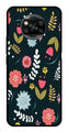 Floral Pattern2 Metal Mobile Case for Poco X3   (Design No -12)