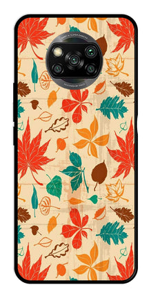 Leafs Design Metal Mobile Case for Poco X3 Pro