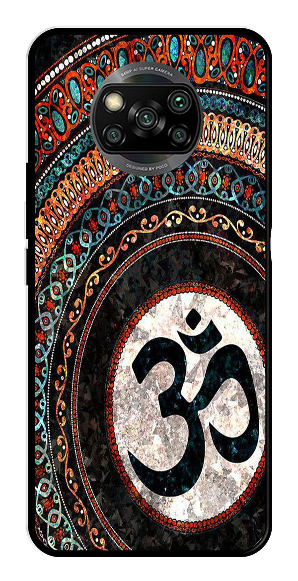 Oum Design Metal Mobile Case for Poco X3 Pro   (Design No -15)