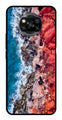 Sea Shore Metal Mobile Case for Poco X3   (Design No -18)