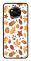 Autumn Leaf Metal Mobile Case for Poco X3   (Design No -19)