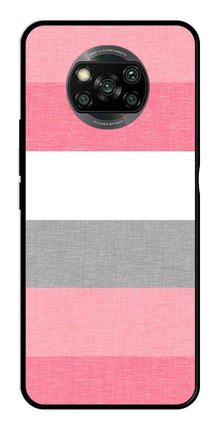 Pink Pattern Metal Mobile Case for Poco X3
