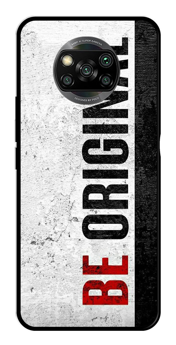 Be Original Metal Mobile Case for Poco X3   (Design No -38)