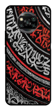 Qalander Art Metal Mobile Case for Poco X3 Pro