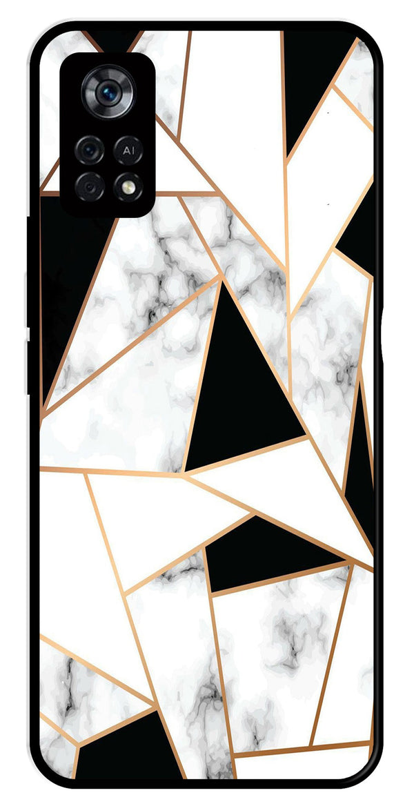 Marble Design2 Metal Mobile Case for Poco X4 Pro   (Design No -08)